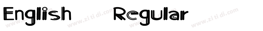 English 157 Regular字体转换 English 157 Regular字体转换